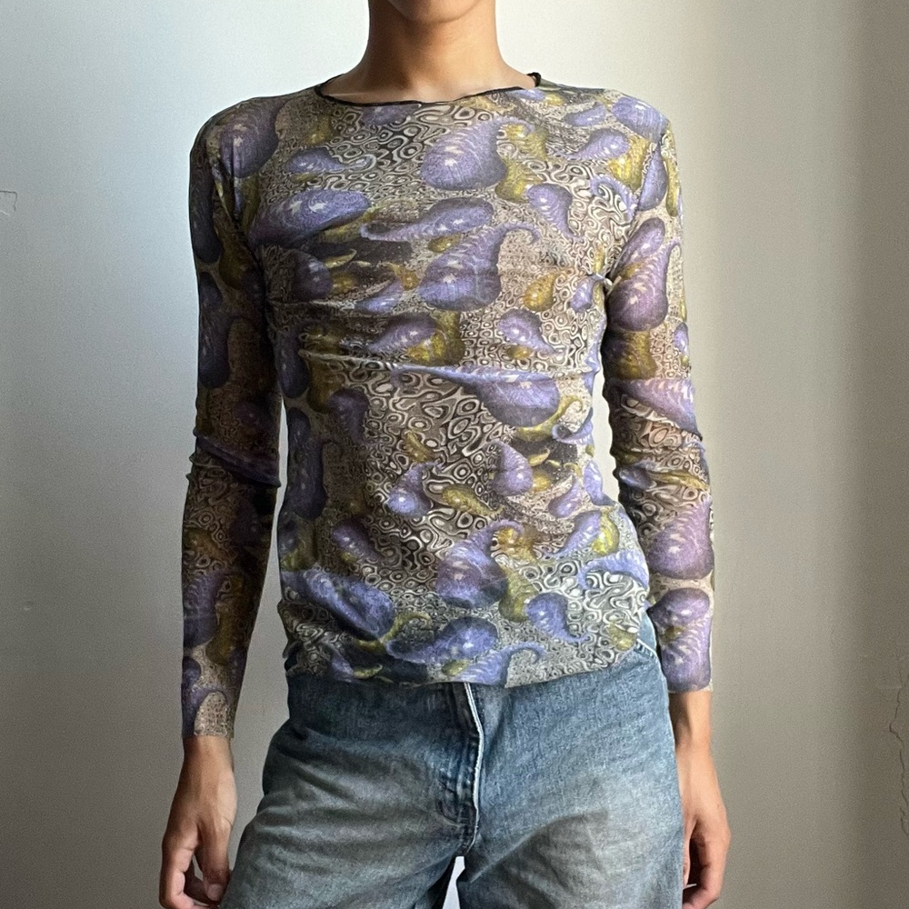Jean Paul Gaultier mesh psychedelic